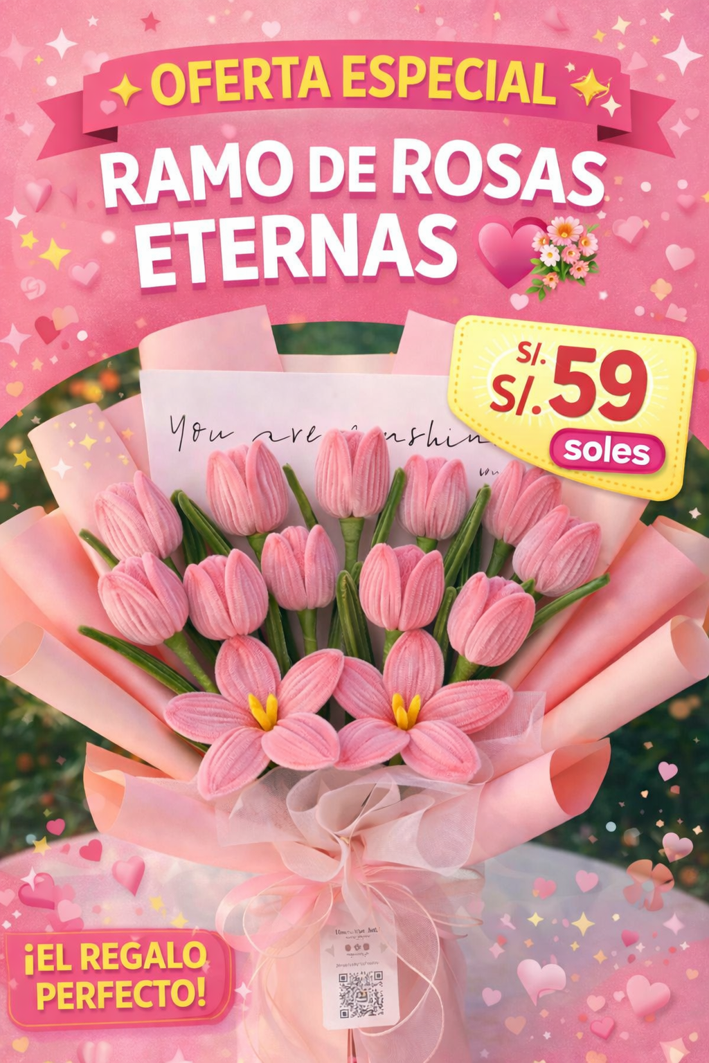 RAMO DE ROSAS ETERNAS 💖💐